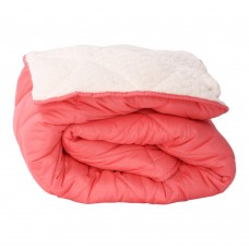 Зимна олекотена завивка шерпа за спалня 200/210 см Коузи корал