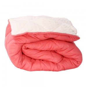 Зимна олекотена завивка шерпа за спалня 200/210 см Коузи корал