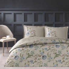 Двоен спален комплект с един плик Elodie beige памучен сатен