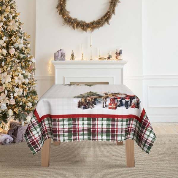 Коледна покривка за маса 150/200 см коледна магия