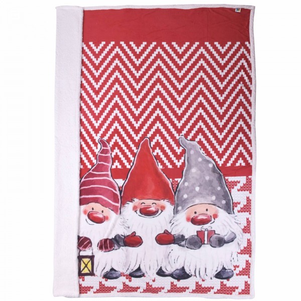 Коледно одеяло шерпа 150/200 см Джуджета