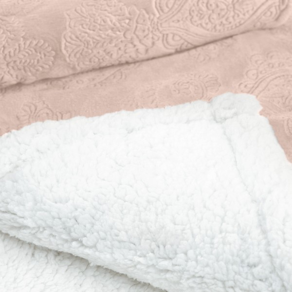 Луксозно одеяло шерпа Majestic 200/220 см розово