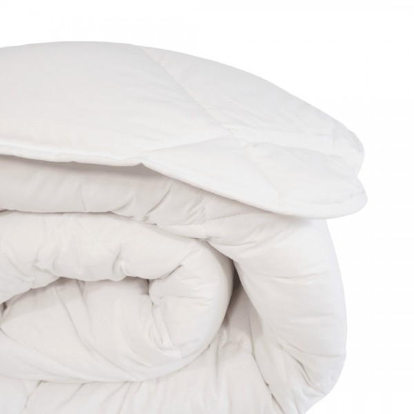 Памучна лятна олекотена завивка за единично легло 150/210 см Париж бяла