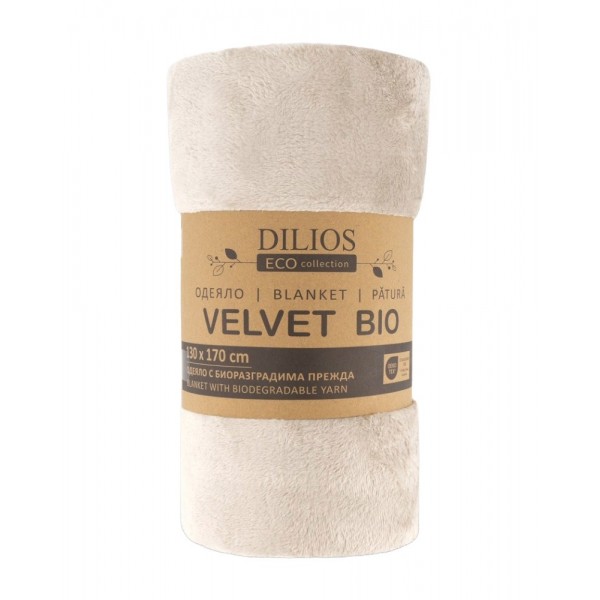 Поларено одеяло VELVET BIO 130/170 см таупе