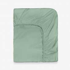 Цветен чаршаф с ластик за матрак 180/200/30 см НЮАНСИ Зелен, 100% памук ранфорс