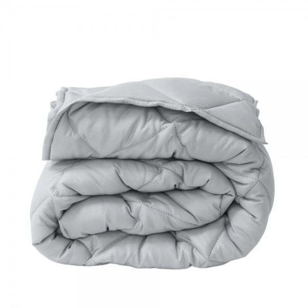 Зимна олекотена завивка за спалня 200/210 см Елинор сива